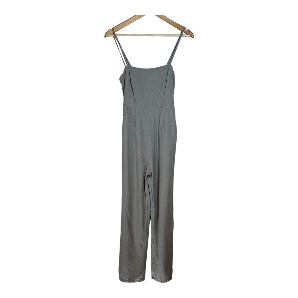 Tobi Wide Leg Linen Jumpsuit
